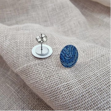 Earrings | Koorie Tales | Colour Season | Disc Stud Earrings | Blues Earrings | Koorie Tales | Colour Season | Disc Stud Earrings | Blues